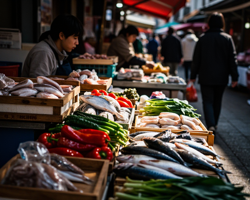 Chuseok Market Scene