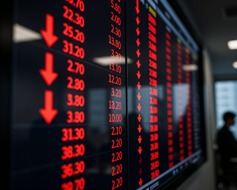Stock Market Decline Concept