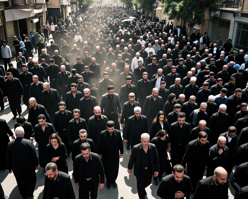 Massive Funeral Crowd in Tehran