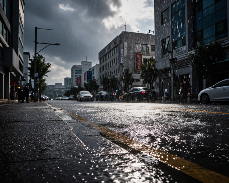 Heavy Rain in Seoul Urban Context