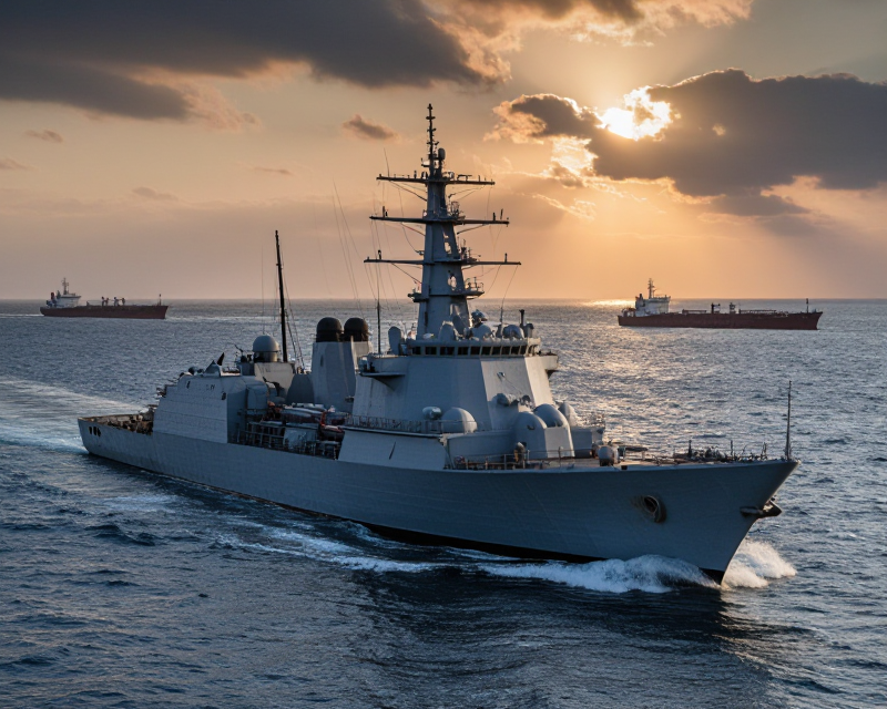 Cinematic Naval Presence in Hormuz