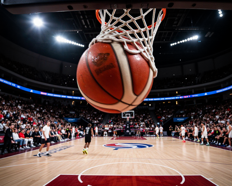 Intense Basketball Victory Moment