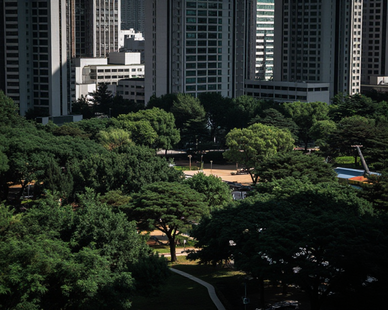 Yongsan Park Urban Contrast
