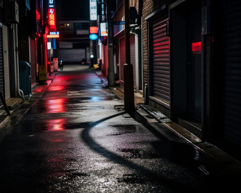 Cinematic Itaewon Night Alley